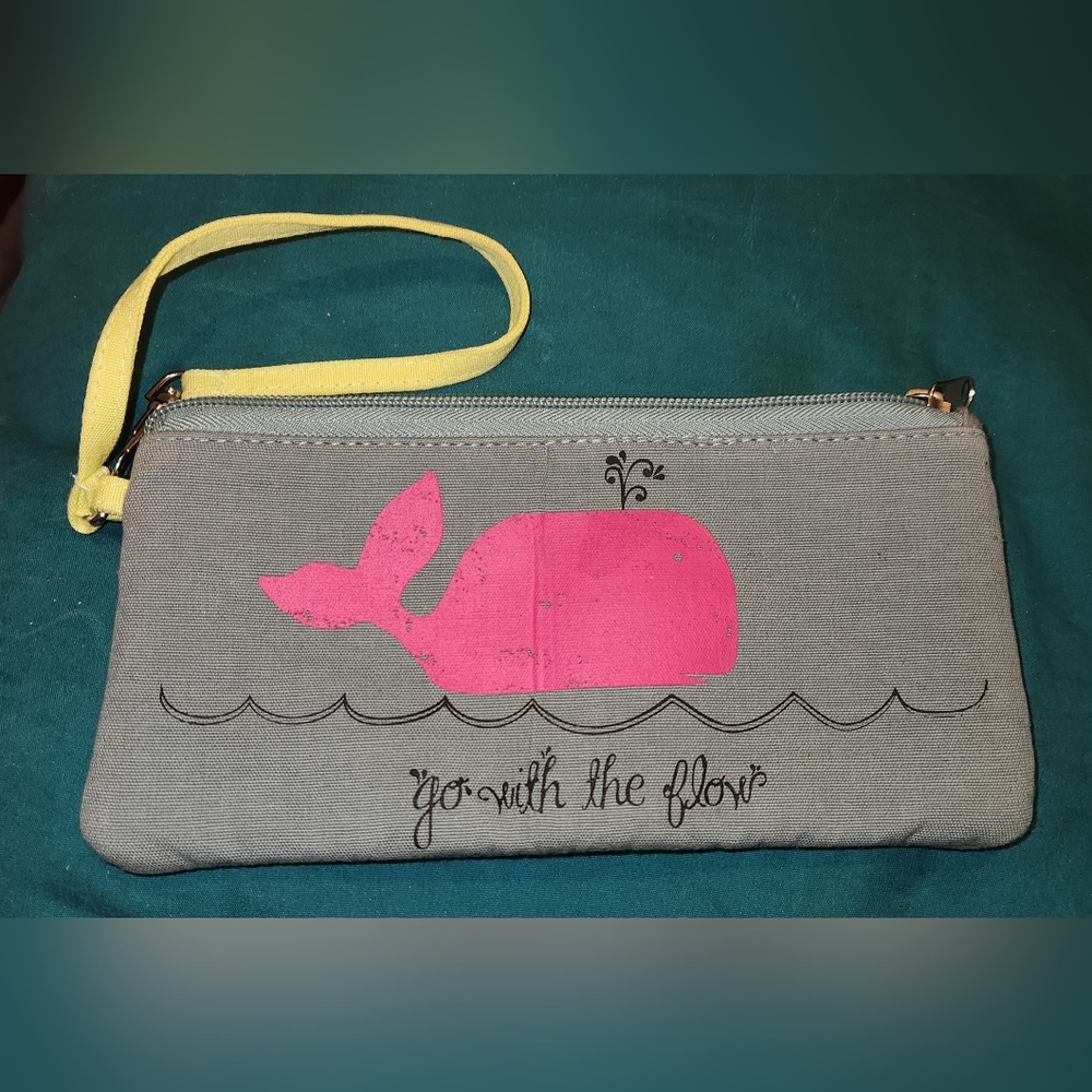 Go with the flow whale wristlet